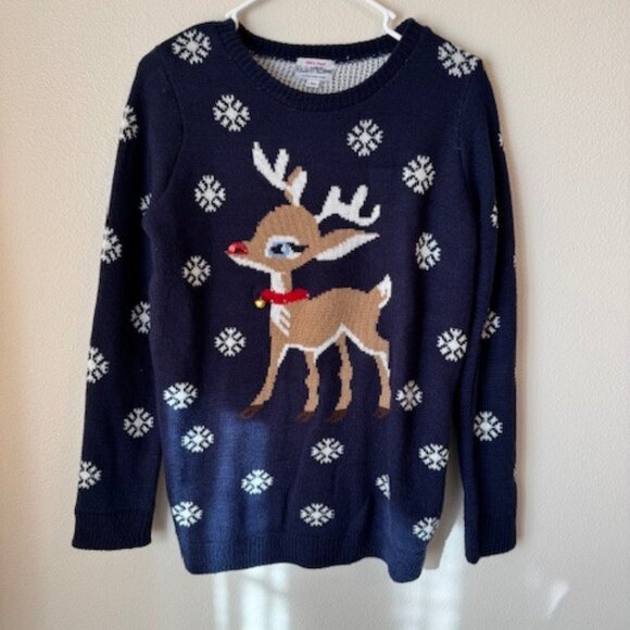 Rudolf the Red-Nosed Reindeer Christmas Sweater - Medium - Picture 1 of 5